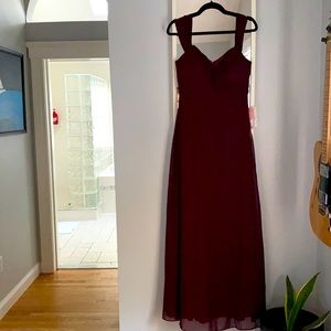 NWT Cabernet Chiffon Birdie Grey Bridesmaid Dress